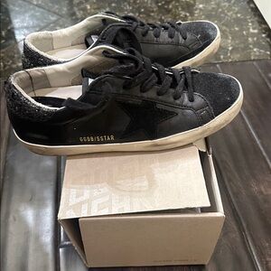 Golden Goose Black and White Sneakers